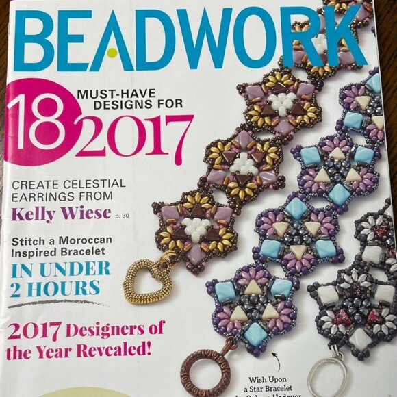 Beadwork Magazine Jewelry Crafting Book u Feb Mar 2017 Vol 20 No 2 - Picture 2 of 8